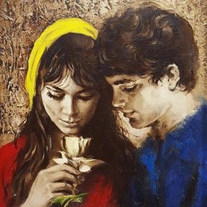 Sandu Lieberman Sweethearts and Flower